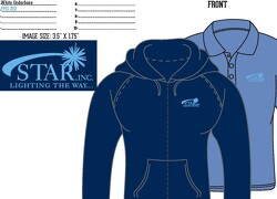 Full Zip Hoodie Sweatshirt in Light Blue